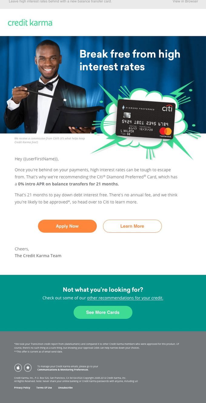 Citi Diamond Preferred email 2