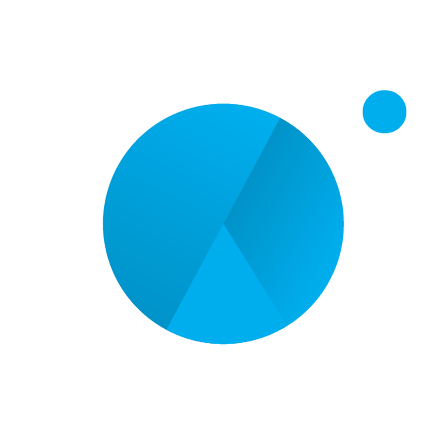 The fullCircle mark on its own: the C, the circle inside it and the dot