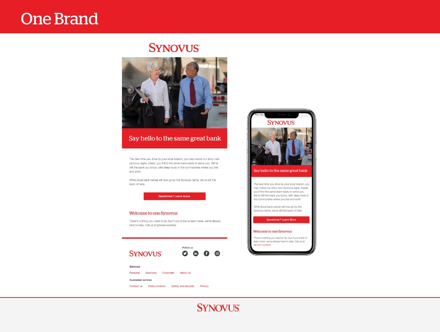 One Brand email